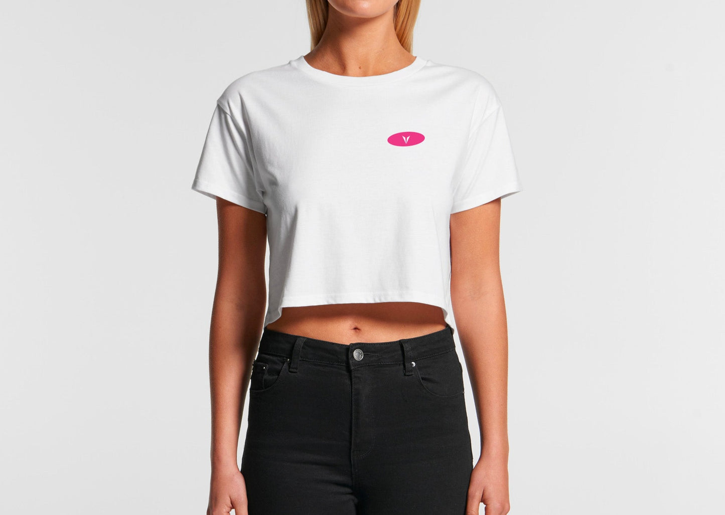Pink Waves Crop Tee