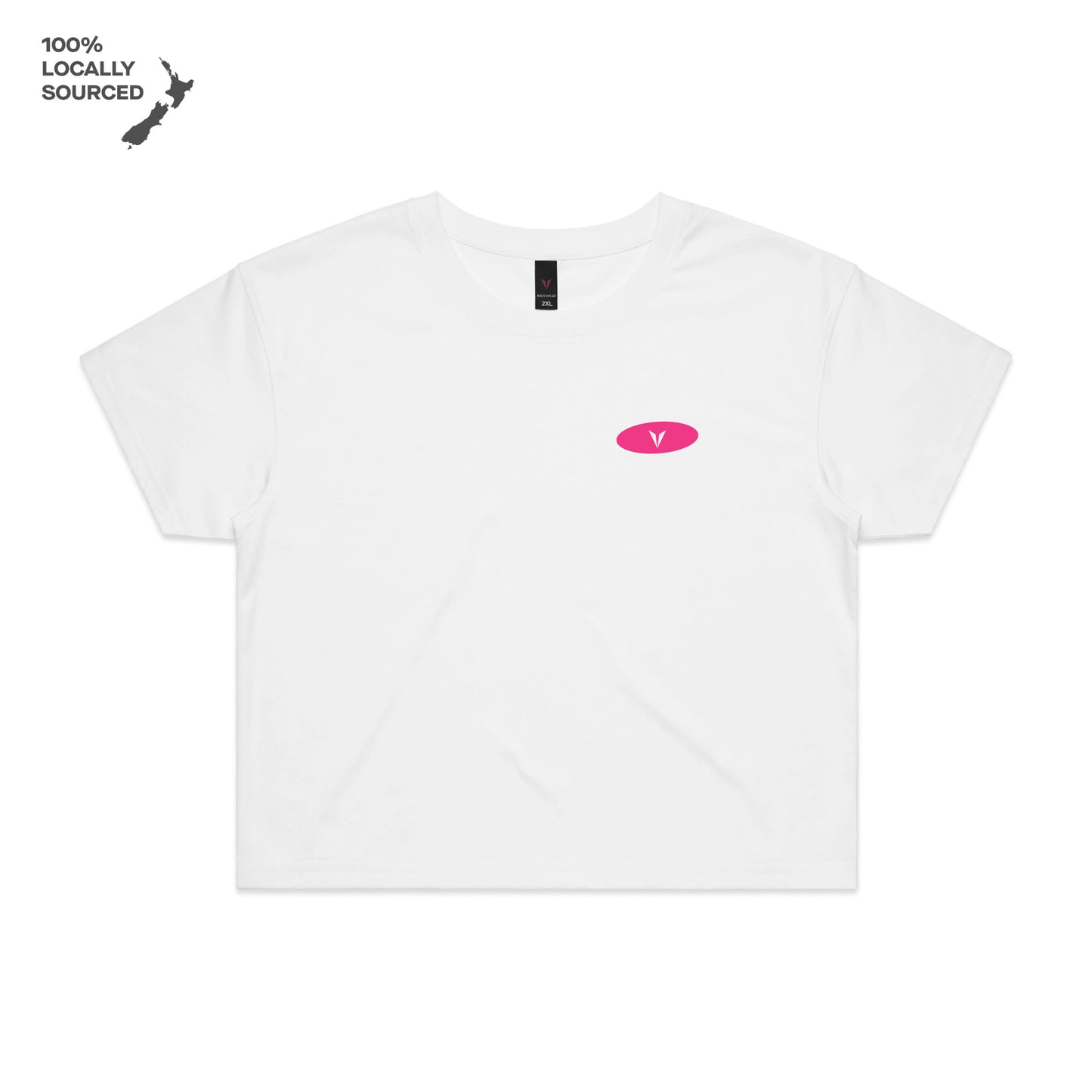 Pink Waves Crop Tee