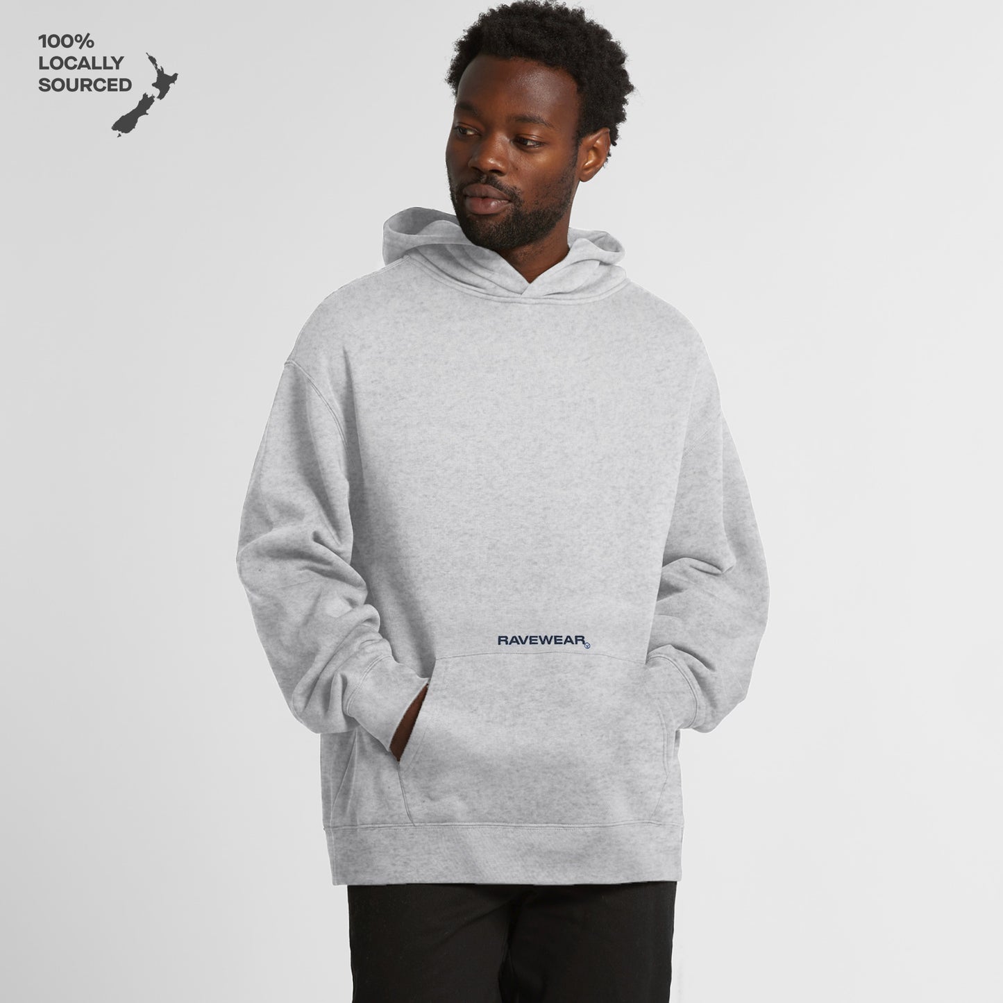 Displacement Hood White Marle