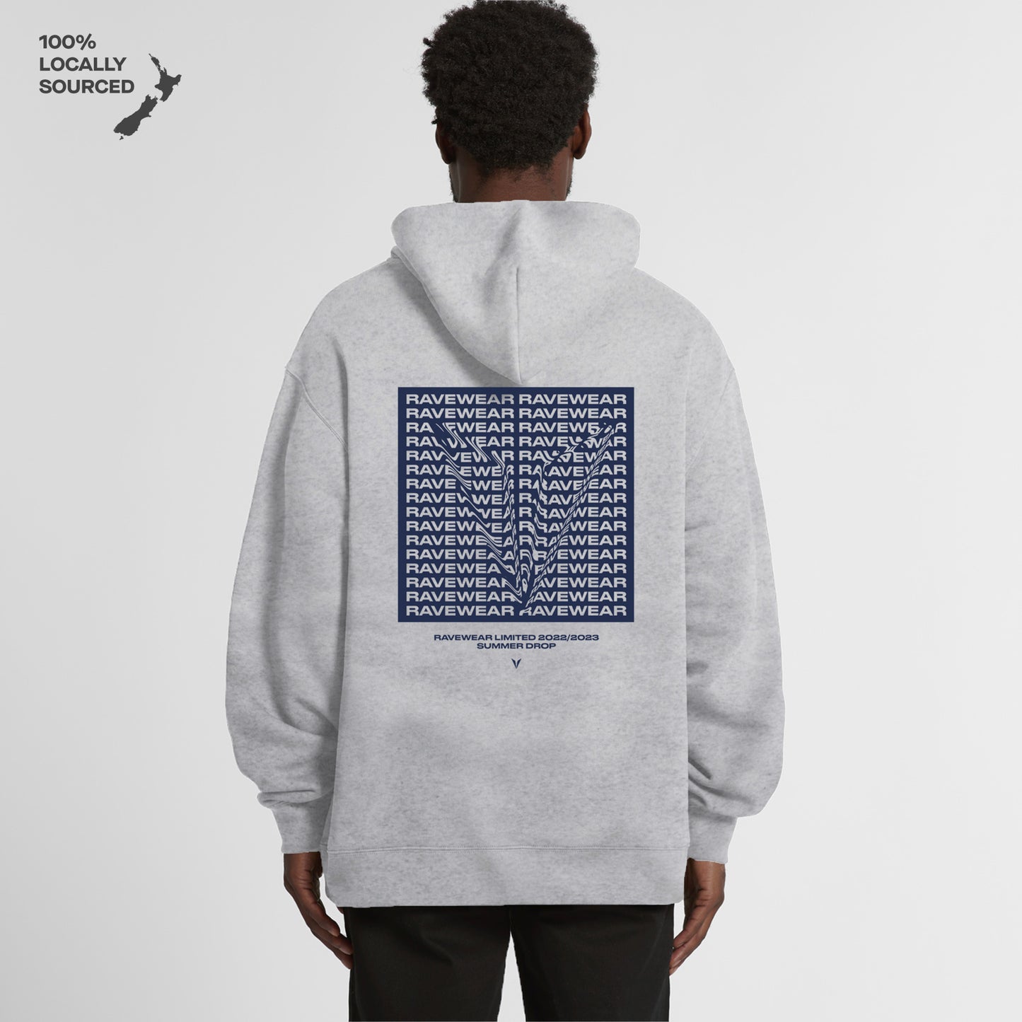 Displacement Hood White Marle