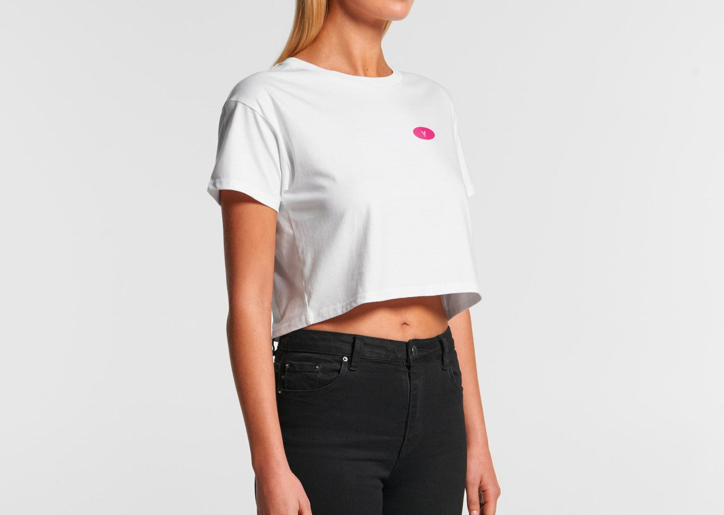 Pink Waves Crop Tee