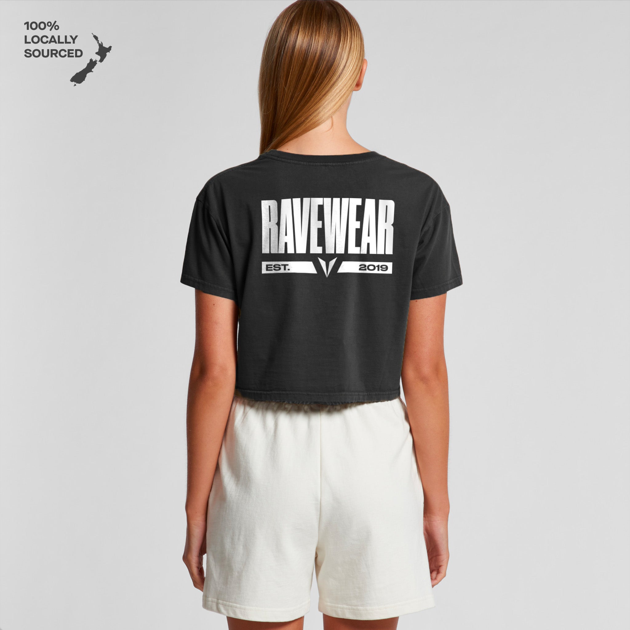 Block Crop Tee - Ravewear