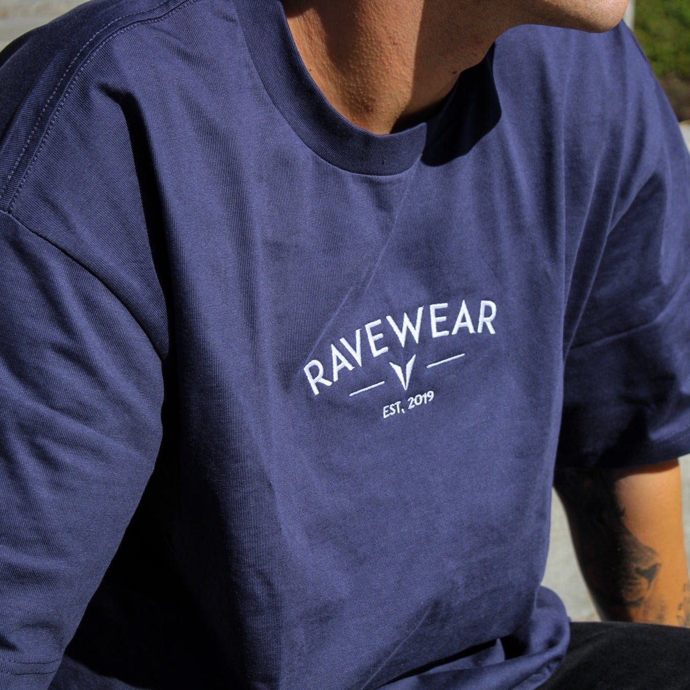 Embroidered Box Tee - Ravewear